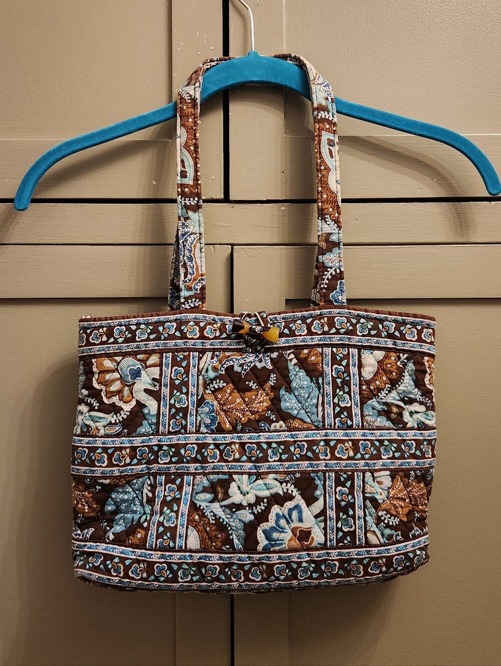 Vera Bradley Quilted Floral Patchwork Tote Bag With Wallet